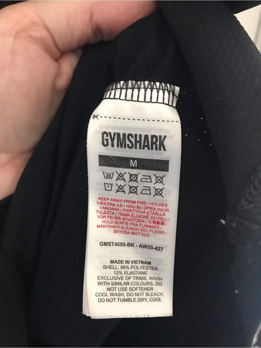 GYMSHARK Text Logo Athletic Tee - Picture 9 of 9